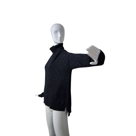 C by Bloomingdale's 100% 2-ply Cashmere Womens XL Speckled Turtleneck Sweater - Picture 10 of 13